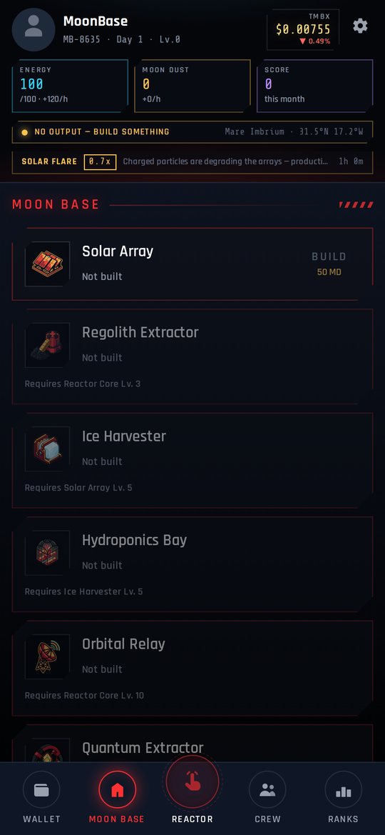 Moon Base Mini App — your base